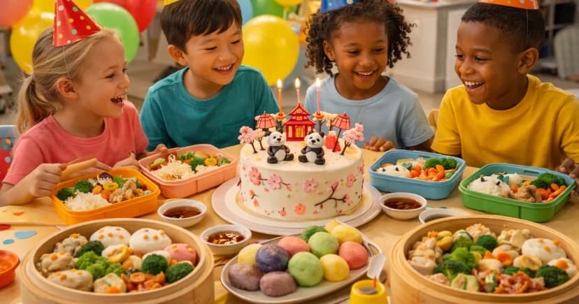 兒童生日派對外燴:亞洲風味套餐