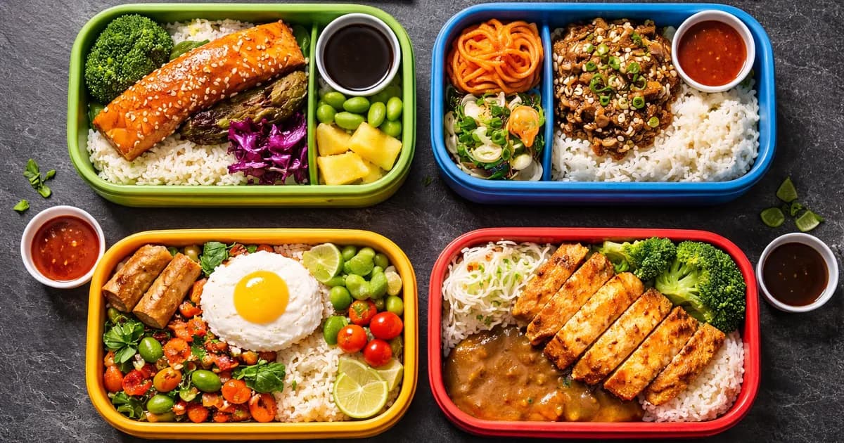 This Week's Menu: Asian Fusion Bento Box Lineup